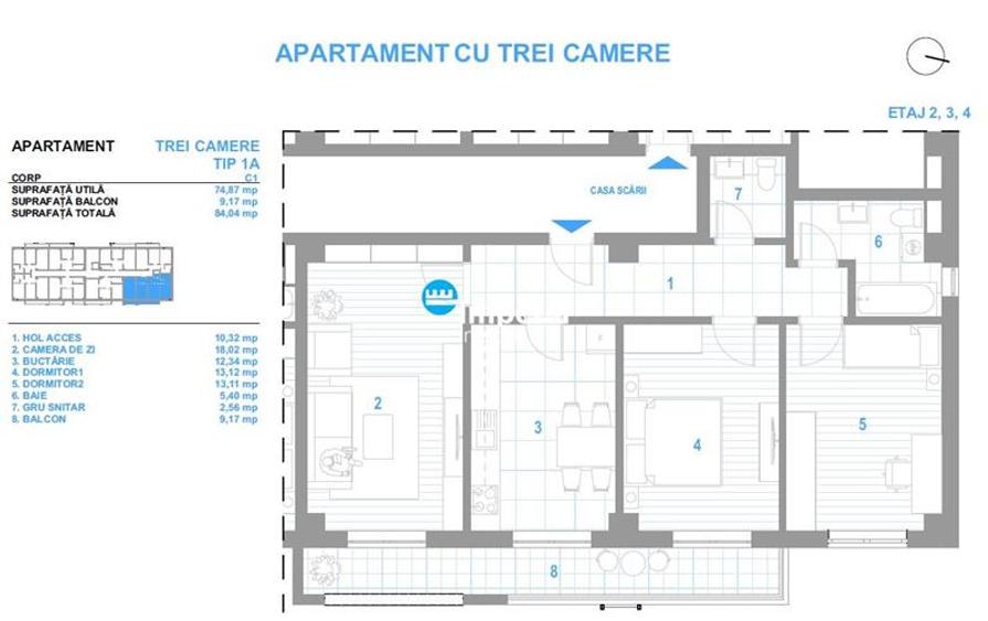 Direct Dezvoltator! Ap 3 cam, finalizat si intabulat! Bucium