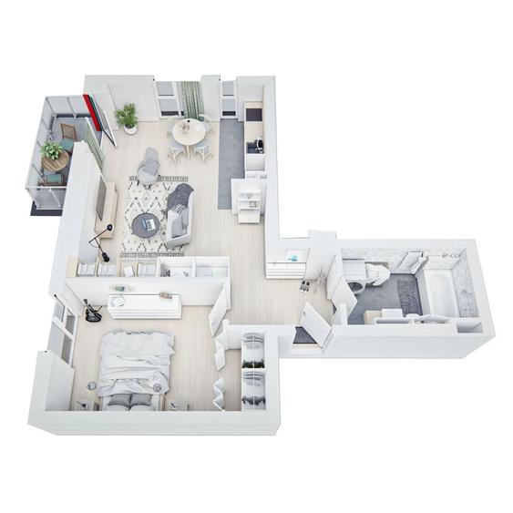 Apartament 2 camere de vânzare, etaj 2/11, zonă centrală - Comision 0%