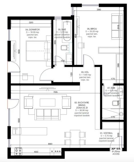 Apartament nou 3 camere cu grădină mare, Iancu Nicolae / Jolie Ville