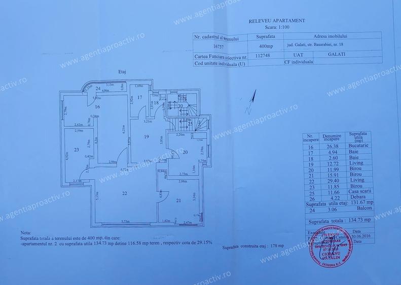 Pentru afacerea ta! Spatiu comercial suprafata totala 135 mp ! Zona centrala !