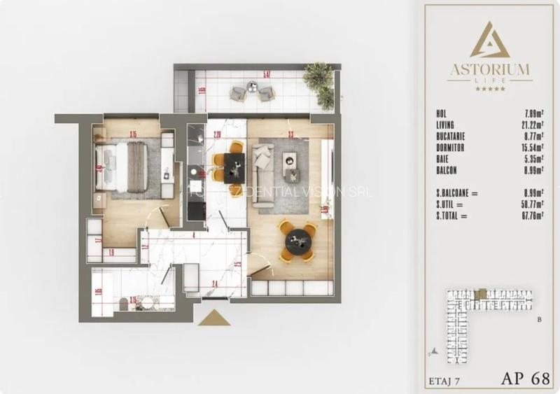 AP. 2CAM. (DRESSING DORMITOR) / BLOC FINALIZAT. ASTORIUM LIFE!