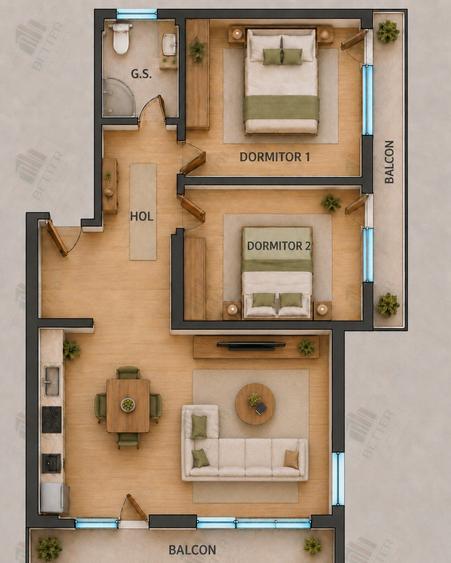 Apartament 3 camere | Vedere lac | Parcare inclusă | Cernica – Pallady