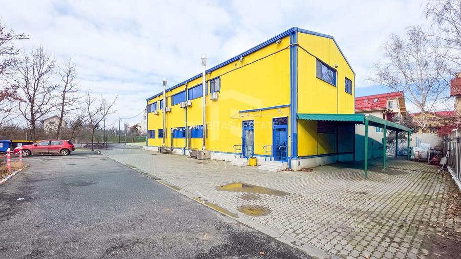 Spațiu industrial–afacere catering la cheie, teren&hală 750 mp S+P+1E