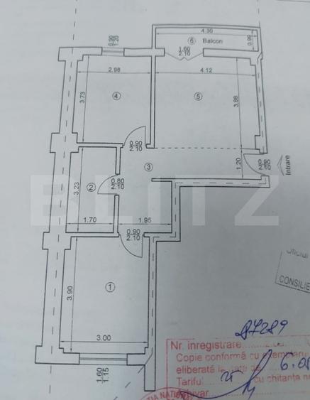 Apartament 2 camere decomandat, 54 mp, loc parcare, zona Lunca Cetatuii