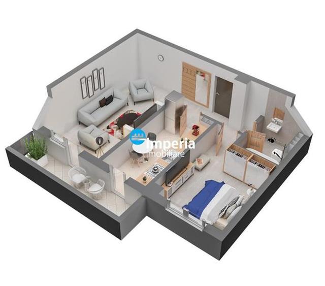 Apartament 2 cam de vanzare,60 mp,Dacia