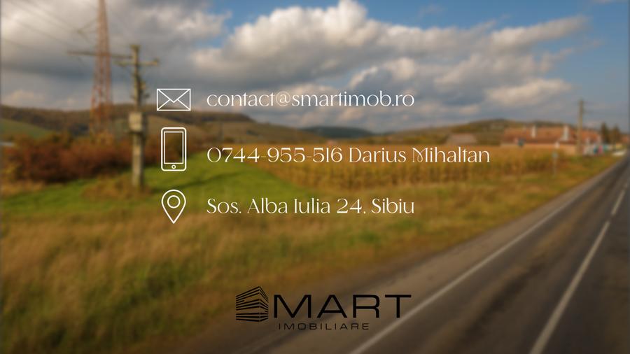 Teren intravilan CC cu CU 7000mp in Cristian la DN