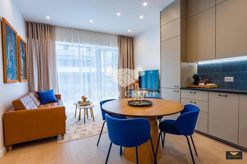 Apartament 2 camere Barbu Vacarescu | 2024 | Loc de parcare | Mobilat designer