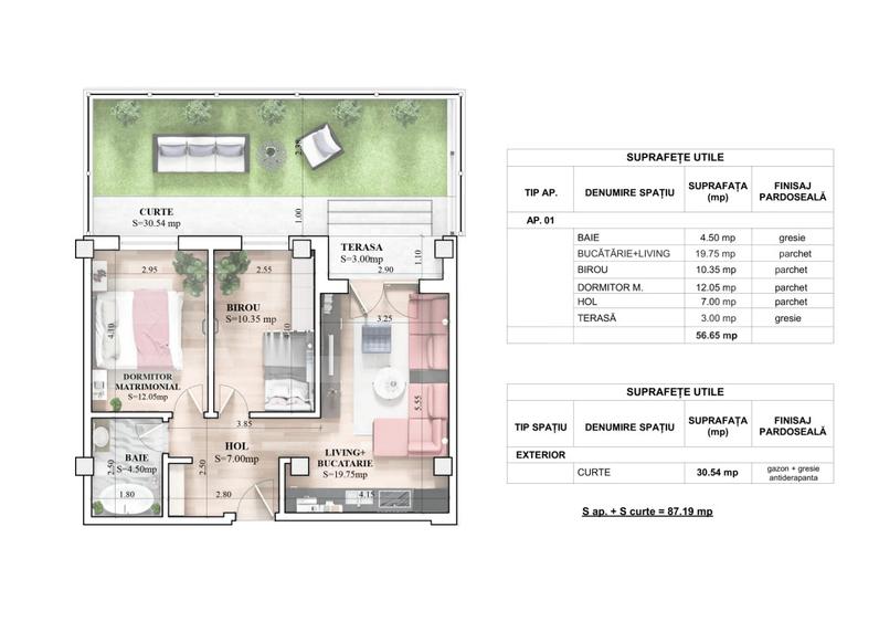 Apartament MODERN 3 camere intr un Complex Rezidential NOU la un SUPER PRET !!