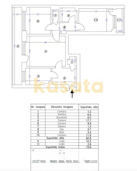 3 CAMERE | M.BRAVU - IANCULUI | METROU 3MIN | 2 BALCOANE | ETAJ 4