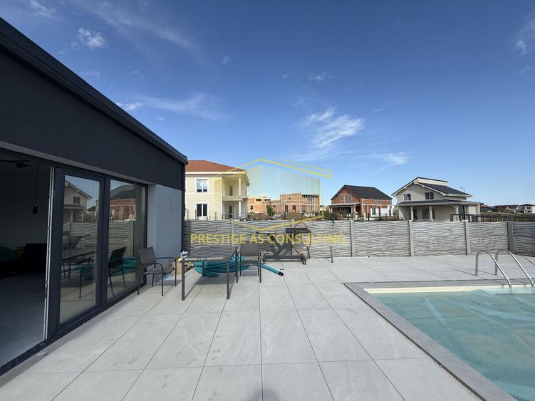 Vila moderna cu structura metalica, tehnologie NZEB si piscina | Giarmata