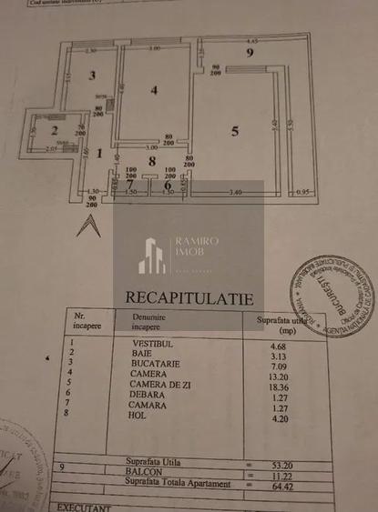 Apartament 2 camere | 53,20 mp | 5 minute de metrou | Potențial excele