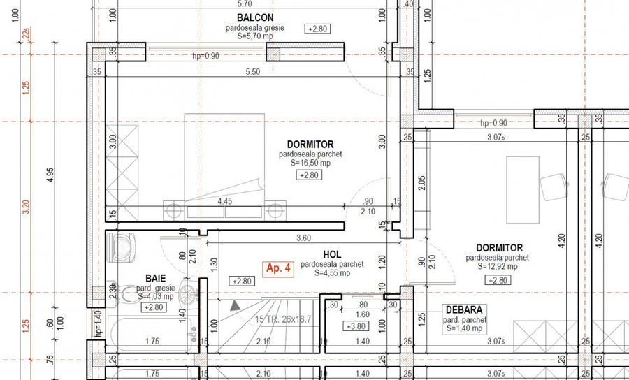 Casa tip Cvadruplex 82 mp teren 170mp cartier Arhitectilor