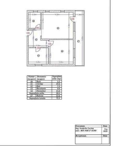 2 Camere Dobroesti Str. Caisului 72 Mp Totali Loc de Parcare Centrala Proprie