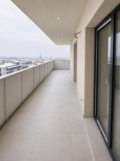 Apartament nou cu 2 camere, terasă spectaculoasă de 24 mp și parcare subterană