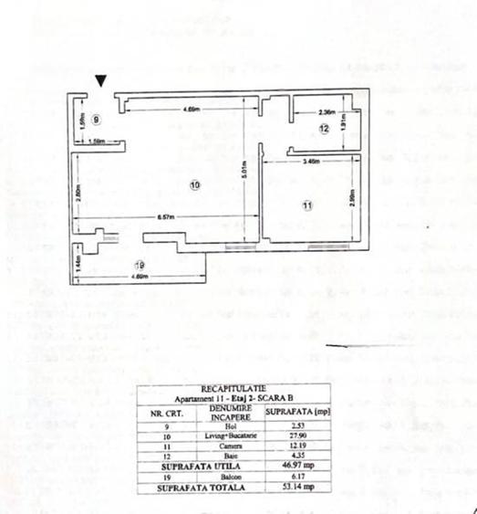 Apartament 2 camere 53mp - Bucium I CT + AC, 2 locuri parcare
