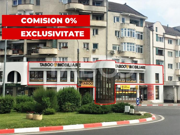 Spatiu comercial decomandat pretabil si pentru birouri 268 mpu Sibiu