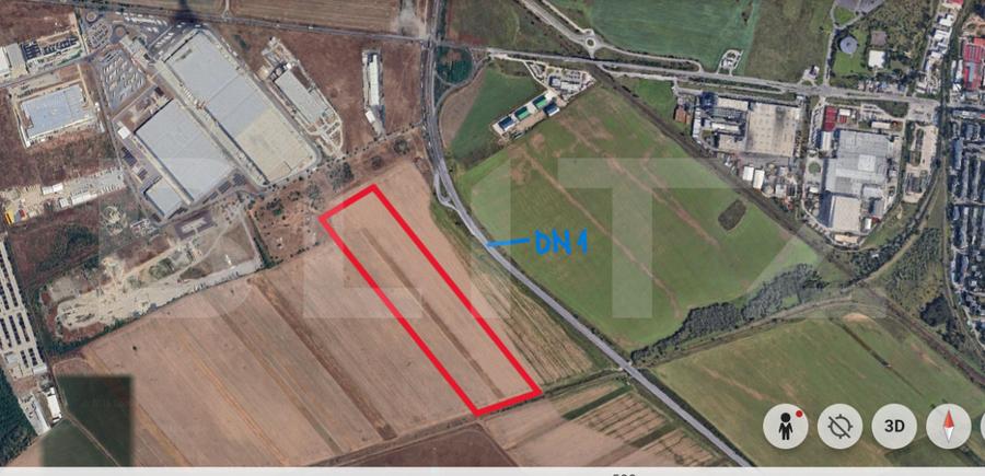 Teren 10.000 mp, langa nod rutier + zona logistica, zona Exterior Vest -Ploiesti