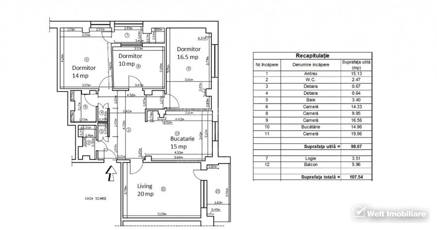 Apartament 4 camere, zona Grădini Mănăștur - Plopilor - 2