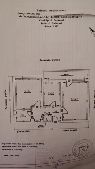 Vând apartament 2 camere calarasi