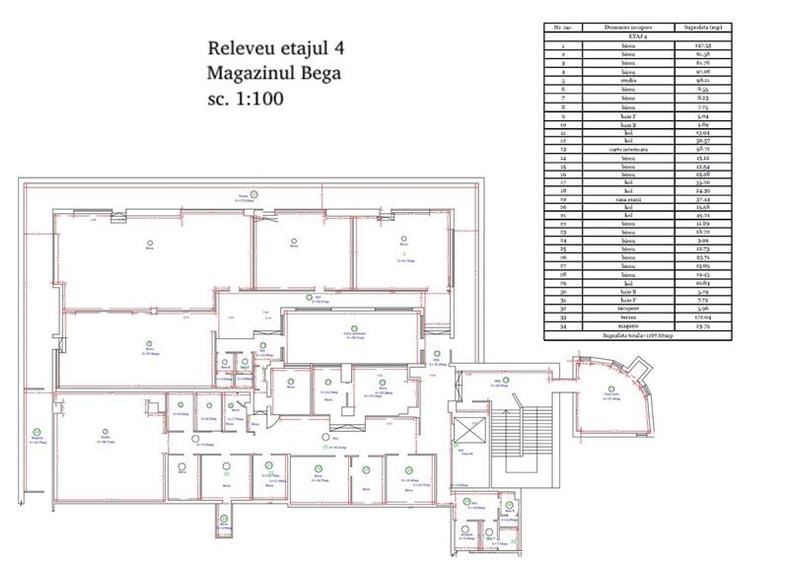 Spatiu de birouri, in Centrul Comercial BEGA, zona CENTRALA