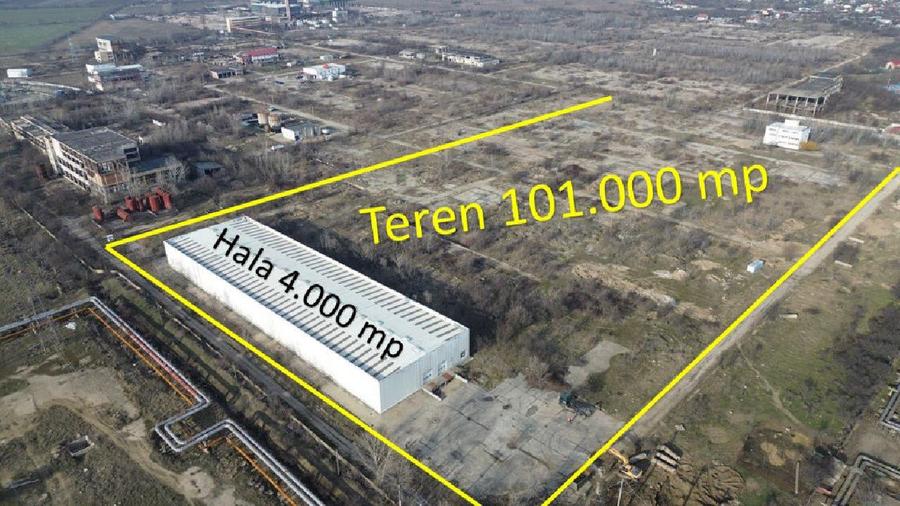 Teren industrial 10 Hectare + Hala 4.000 mp Giurgiu