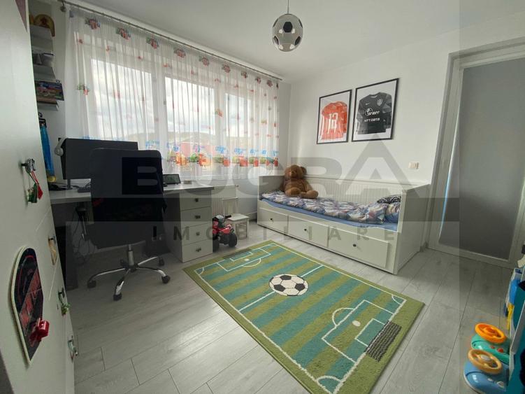 Apartament elegant de 3 camere,65m curte privată, zona Primariei Baciu