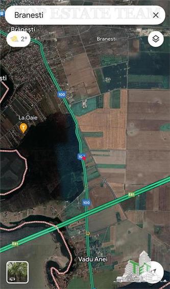 Teren de vanzare Branesti, iesire la Autostrada Soarelui