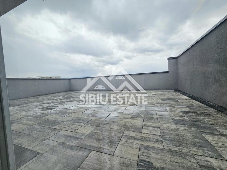 Penthouse Sibiu terasa mare vedere panoramica