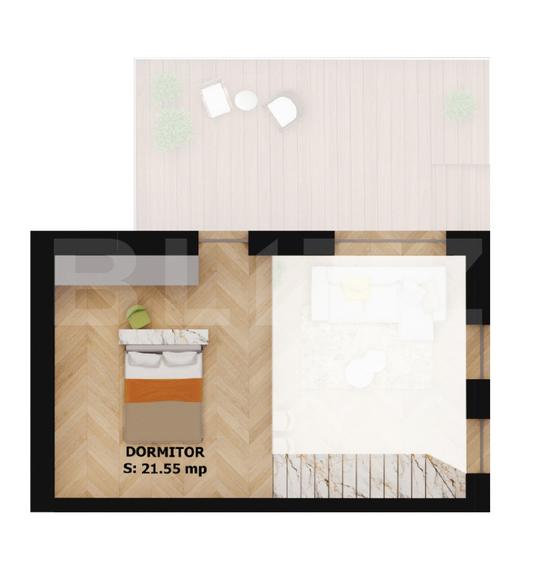 Apartament elegant 2 camere cu terasă – EAS Residence