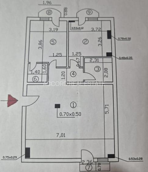 Piata Muncii, bloc 1993, semimobilat, 1 minut pana la metrou - 10