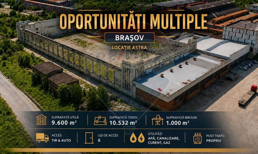 Hala 1.500 mp | Curte 8.000 mp | Cladire administrativa 1000 mp