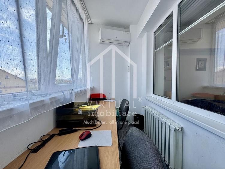 Apartament cu 3 camere, 75mp utili+3 balcoane, etaj 5/5, bloc cu lift