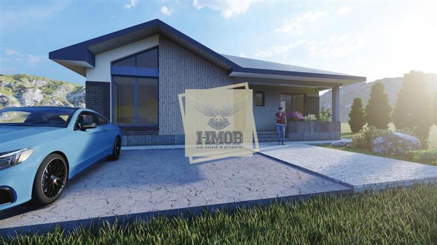 Casa cu 4 camere 2 bai si 500 mp teren in Sura Mica
