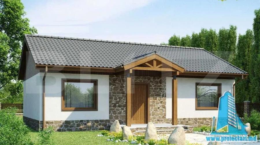 Casa in stadiu de proiect-100mp- teren 550mp- Vacaresti