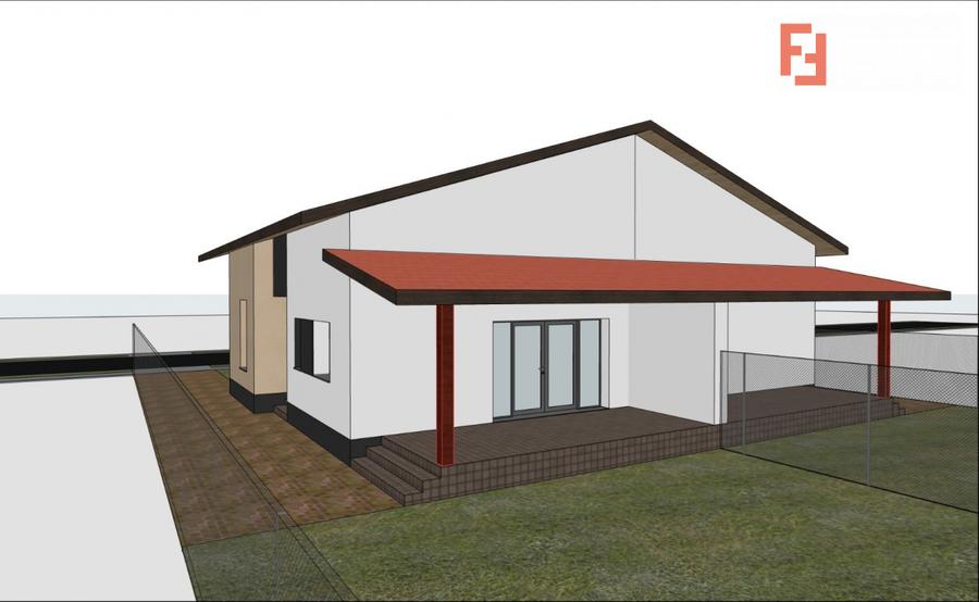 Duplex cu 3 camere, 76 mp utili si 300 mp teren, de vanzare in Sacalaz