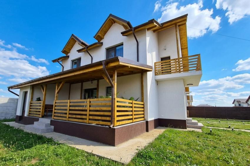 Sabareni Vila P+1, 425 mp teren,padure, terasa+pivnita,TVA inclus,predare rapida