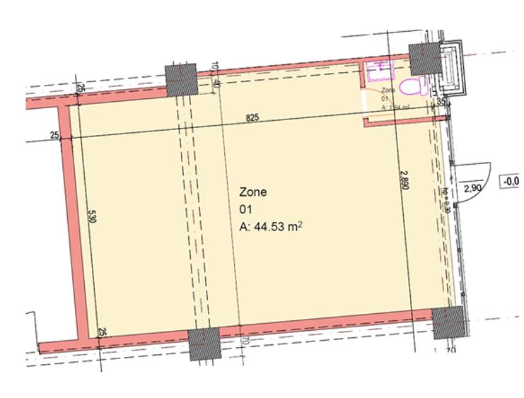 Spatiu comercial amenajat 47mp HIMSON