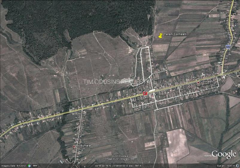 Teren, loc de casă, vânzare 3500 mp Cornesti-Bălești-Gorj, 2 euro mp - 3