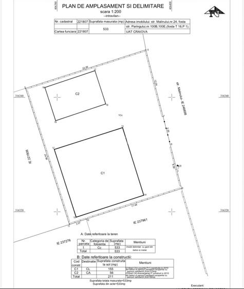 Cladire P+1 310mp, teren 533, blvd Malinului - 2