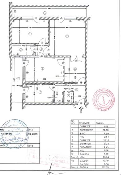 Apartament 3 camere, 90.04 mp, zona Centru - 2