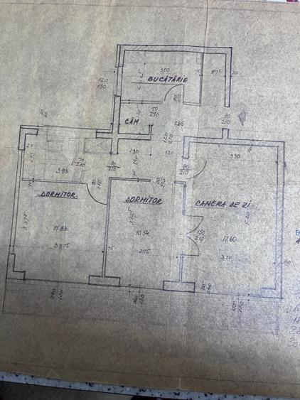 Apartament 3 camere decomandate, 1974, NECESITA RENOVARE