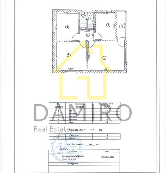 Vila Individuala P+1 Teren 240 mp 4 camere Str. Califarului Pantelimon