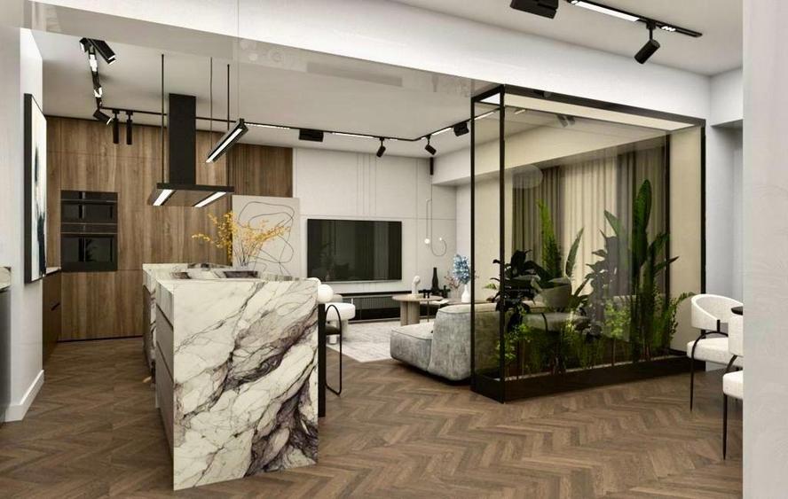 Penthouse de vanzare 3 camere zona Aviatiei, Bucuresti 97 mp
