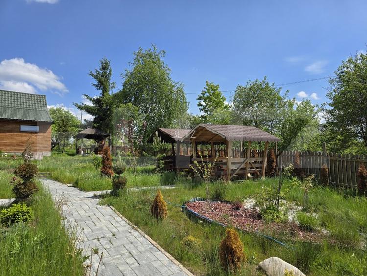 Cabană lemn cu 4 dormitoare, 120mp, teren intravilan de 1250mp - 3