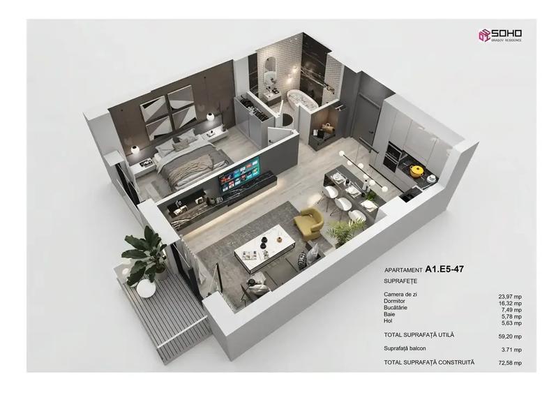 Apartament 2 camere