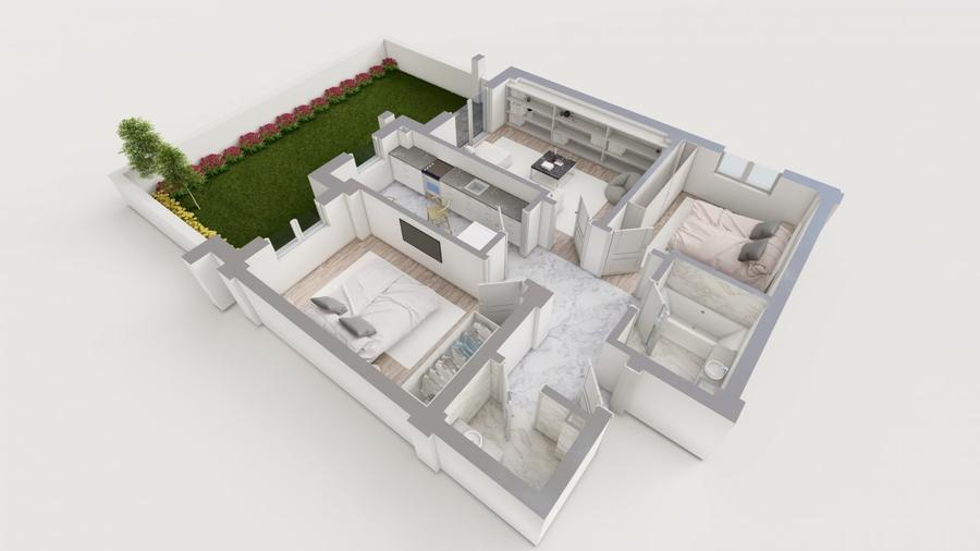 COMISION 0% ! 3 CAMERE CU GRADINA 61MP POPAS PACURARI, IASI