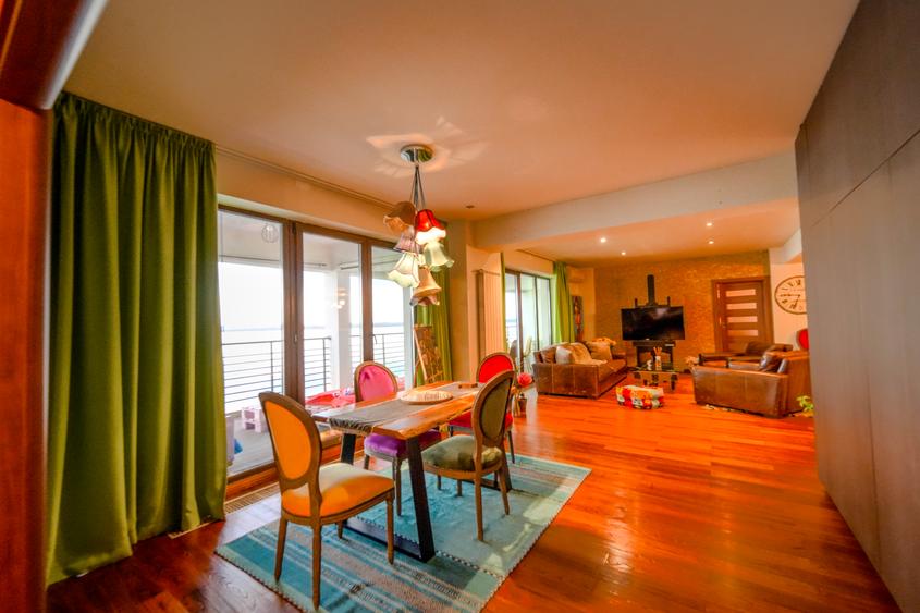 Mamaia Butoaie 3 camere 157,10 mp 2 parcări subterane și vedere frontală la lac