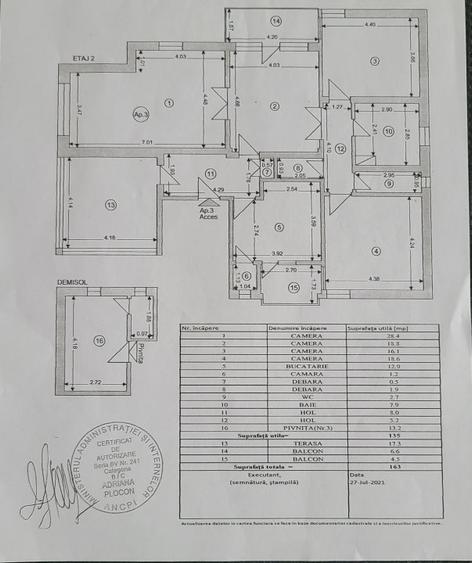 Apartament in vila, ultracentral cu priveliste