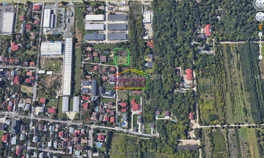 Vand teren 1212mp, intravilan in Voluntari strada Galata nr 83. - 2