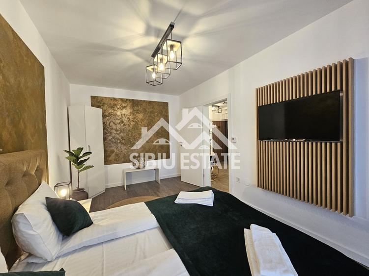Apartament 3 camere, 2 bai Sibiu, dotat complet